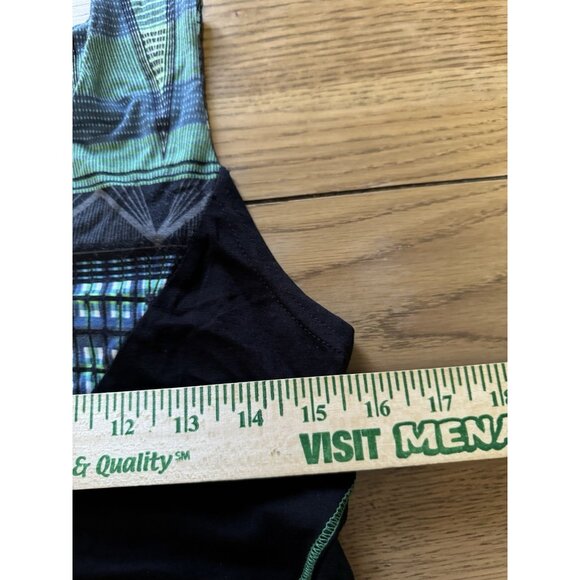 Lior‎ Paris Designer Art Sleeveless Tunic Top Size Measured Stretch Buttons City - Picture 5 of 8